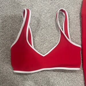 Red Women's Sports Bra